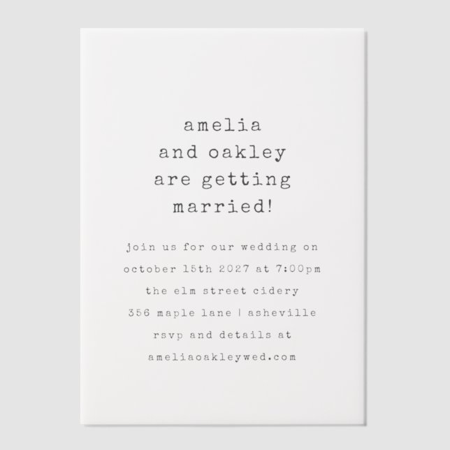 Minimalistisch Retro-Schreibmaschine Schwarz-weiß  (Vorderseite)