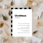Minimalistisch Retro Weihnachts-Party Einladung<br><div class="desc">Minimalistisch Retro Weihnachts-Party Einladung</div>