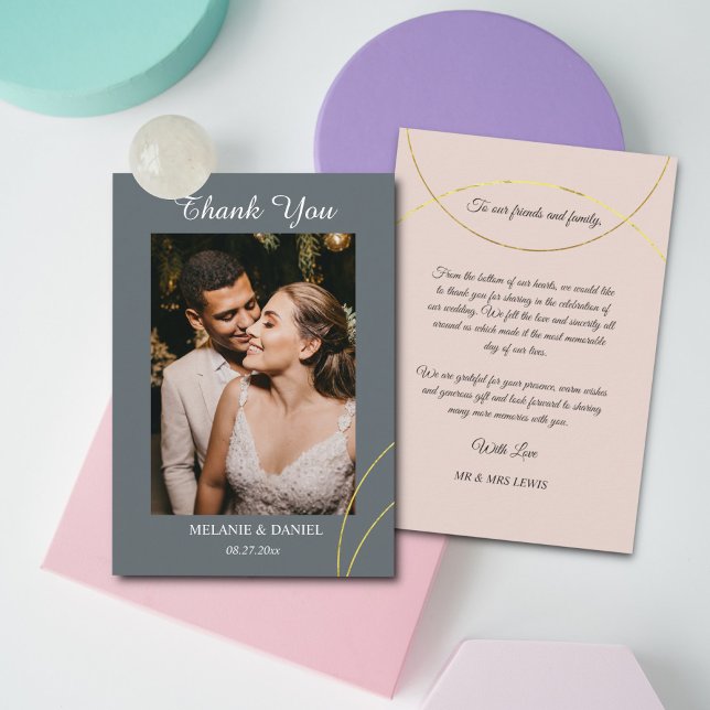 Minimalistisch Rings Wedding Vielen Dank Begleitkarte (Von Creator hochgeladen)