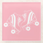 Minimalistisch Roller Skate Roller Skaten Pink Glasuntersetzer<br><div class="desc">Minimalistische Skate mit weißem Roller Zeichnend. Zwei Quads Rolle Skate Abbildung in Weiß. Einfache ästhetische Rolle Skaten, Roller Skate moderne Illustration. Skate in Weiß und Rosa Illustration, Geschenk für einen Roller Skater. Roller Skate rosa Ästhetik.</div>