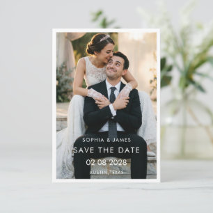 Minimalistisch Romantische Foto SAVE THE DATE