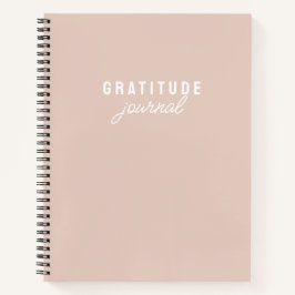 Minimalistisch rosa Dankesblatt Notizbuch
