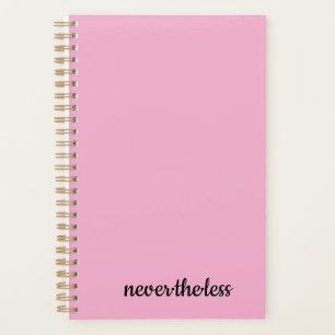 Minimalistisch rosa Planer   Elegantes modernes No