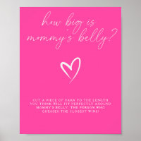 Minimalistisch rosa - wie groß ist das Bauchspiel 