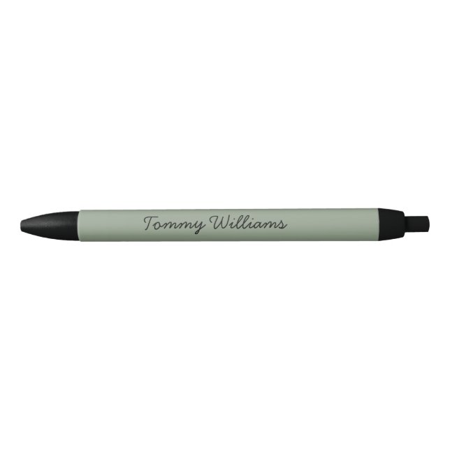Minimalistisch Sage Green Beruflich Simple Kugelschreiber (Vorderseite)