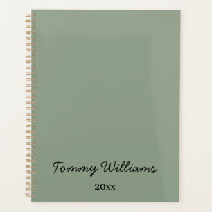 Minimalistisch Sage Green Beruflich Simple Planer