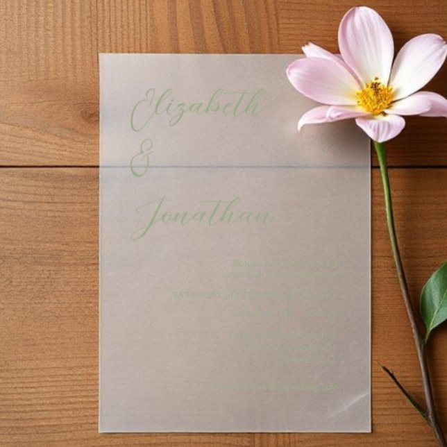 Minimalistisch Sage Green Engagement Party (Von Creator hochgeladen)