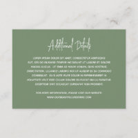 Minimalistisch Sage Green Modern Wedding