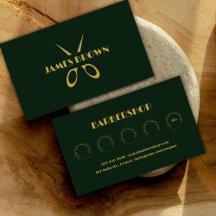 Minimalistisch Salon Discount Green Barbershop