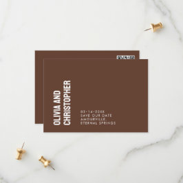 Minimalistisch, Save the Date mit QR-Code