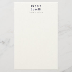 Minimalistisch Schlicht Einfach Weiß Modern Profes Briefpapier
