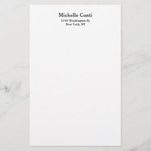 Minimalistisch Schlicht Elegant Lesbar Modern  Briefpapier