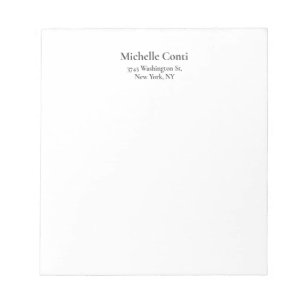 Minimalistisch Schlicht Elegant Lesbar Modern  Notizblock
