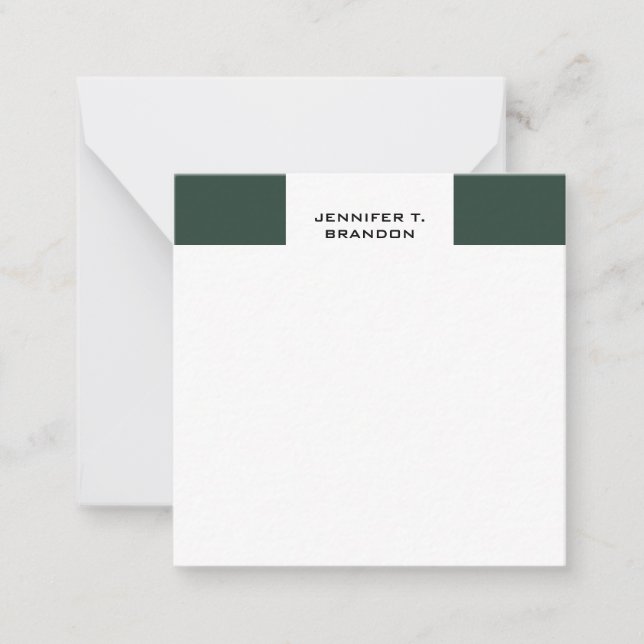 Minimalistisch Schlicht modern Beruflich Mitteilungskarte (Vorderseite)