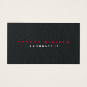 Minimalistisch Schwarz Moderne Visitenkarte