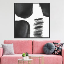 Minimalistisch Schwarz und Weiß Abstrakt Moderne K