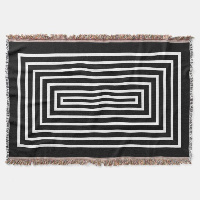 Minimalistisch Schwarz/Weiß Decke (Vorderseite)