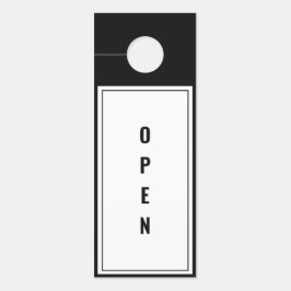 Minimalistisch Schwarz/Weiß, offene Türverkleidung Türanhänger