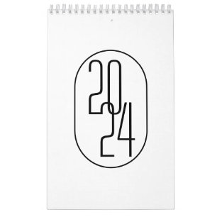 Minimalistisch Schwarzweiß Kalender