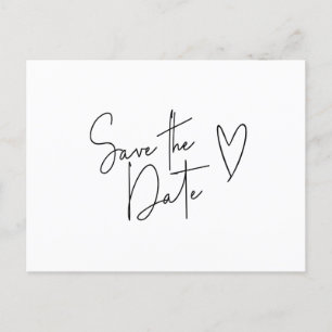 Minimalistisch Signature Schriftart Ankündigungspostkarte
