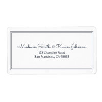 Minimalistisch Simple Cursive Script-Rücksendeadre