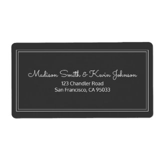 Minimalistisch Simple Cursive Script-Rücksendeadre