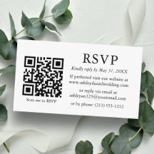 Minimalistisch Simple Wedding QR-UAWG