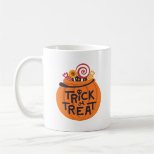 Minimalistisch Spooky Halloween Bright Pumpkin Joy Kaffeetasse