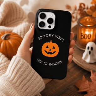 Minimalistisch Spooky Vibes - Personalisiertes Hal Case-Mate iPhone Hülle