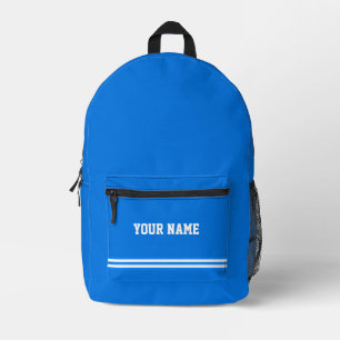 Minimalistisch Sport Blue Streifen Elegante Bedruckter Rucksack