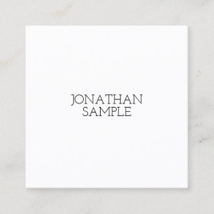 Minimalistisch Square Design Moderner Luxus Geschm Quadratische Visitenkarte