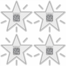 Minimalistisch-Star-Thema Werbematerial QR-Code-Au