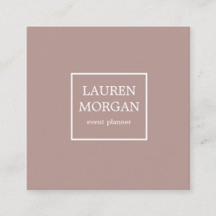 Minimalistisch Stormy Blush   Visitenkarte