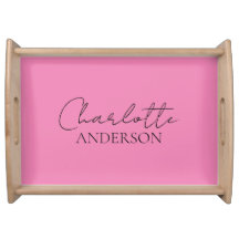 Minimalistisch Stylischer Name des Monogramms Rosa