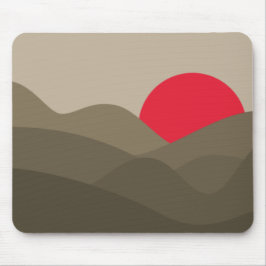 Minimalistisch Sun Peanut Brown Mousepad