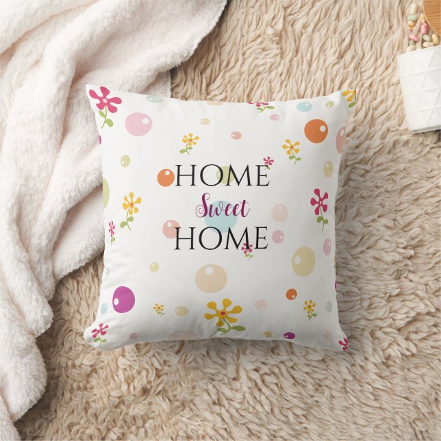 Minimalistisch Sweet Zuhause Housewarming Throw Kissen (Decke)