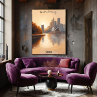 Minimalistisch Sydney Skyline - Australische sanft