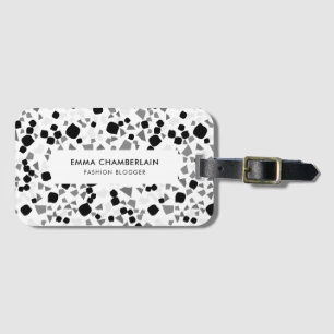 Minimalistisch Terrazzo Print Modern Custom Luggag Gepäckanhänger
