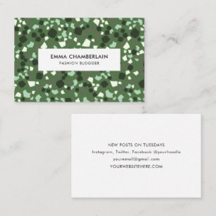 Minimalistisch Terrazzo Print - Modernes Business  Visitenkarte