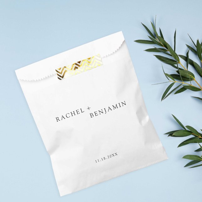 Minimalistisch Traditionelle Einfache Schwarz-weiß Geschenktütchen (Von Creator hochgeladen)