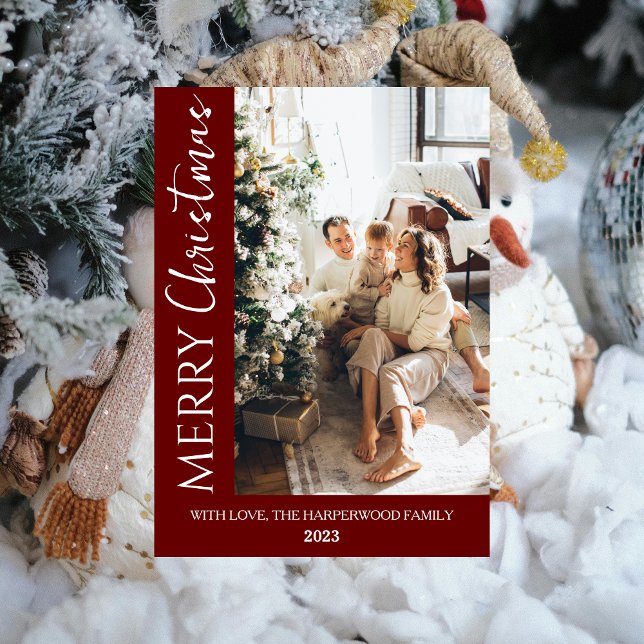 Minimalistisch Trendy Modernes Foto Weihnachten (Von Creator hochgeladen)