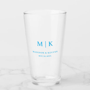 Minimalistisch und Chic    Hochzeit  Glas