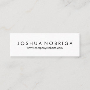 Minimalistisch und einfach mini visitenkarte