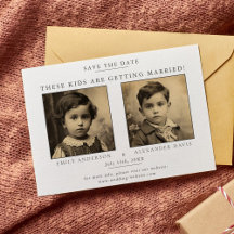 Minimalistisch und einfach mit Foto aus der Kindhe