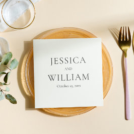 Minimalistisch und elegant serviette