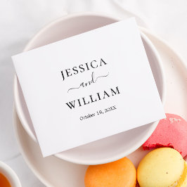 Minimalistisch und elegant serviette