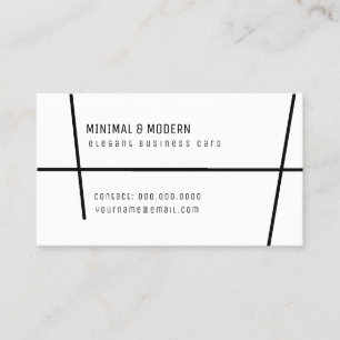 minimalistisch und modern, elegant und minimalisti visitenkarte
