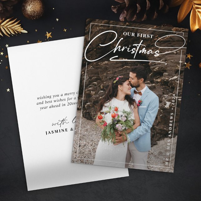 Minimalistisch Unsere ersten Weihnachten als Mr. & (Von Creator hochgeladen)