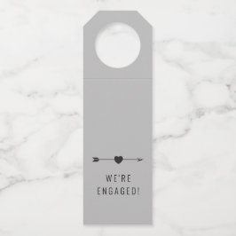 Minimalistisch | Verlobung Dove Gray | Flaschenanh Flaschenanhänger