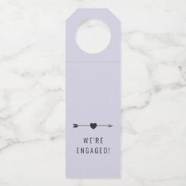 Minimalistisch | Verlobung Lilac | Flaschenanhänge Flaschenanhänger